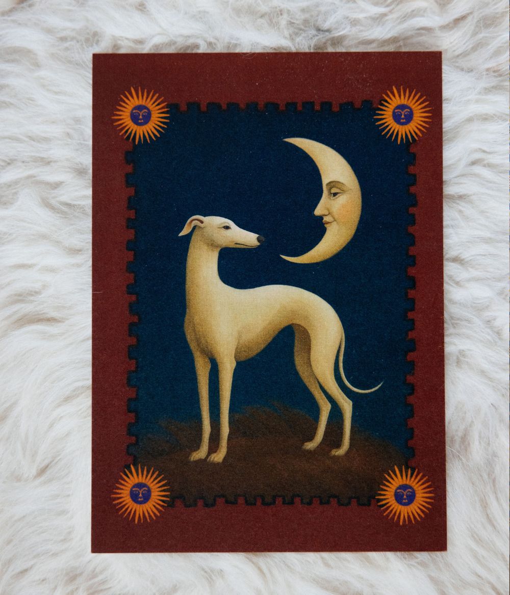 Christmas card Månsjuk by Estelle Graf