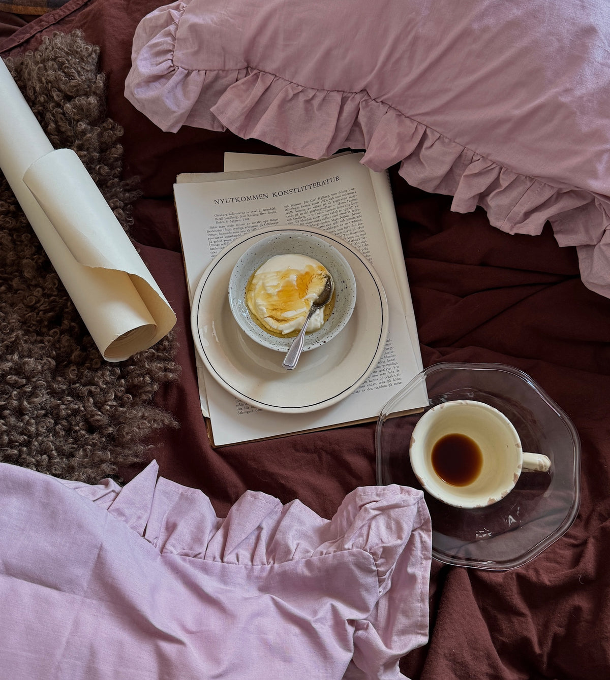 Frill pillow case Aster