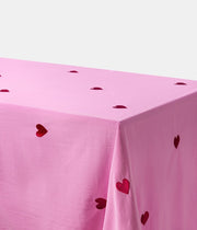 Tablecloth Pink Hearts