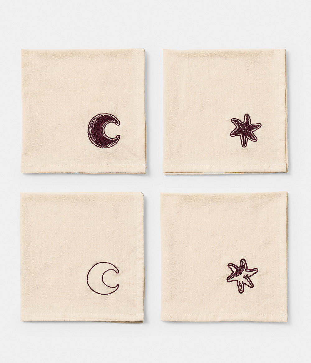 Napkin 4 pcs Astro Bordeaux
