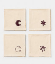Napkin 4 pcs Astro Bordeaux