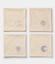 Napkin 4 pcs Astro Silver