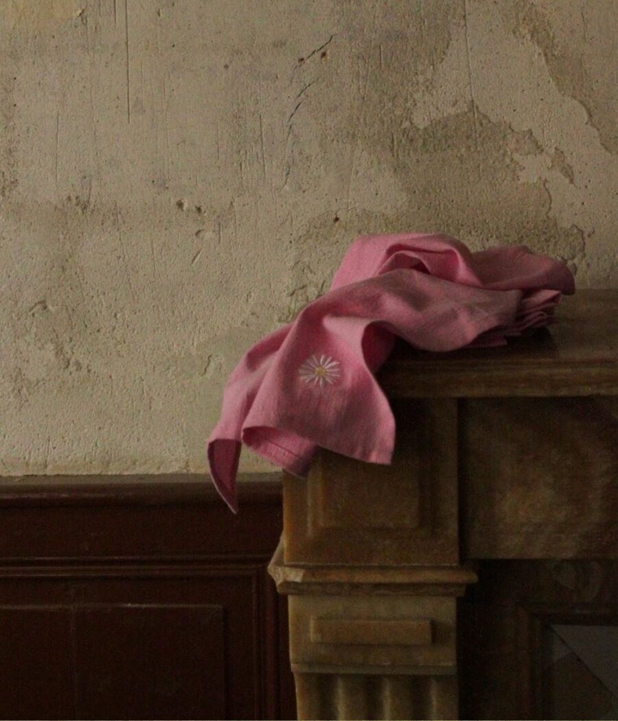 Napkin 4 pcs Pink Daisy (Pre-order) - Image 4