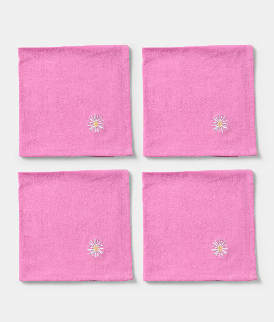 Napkin 4 pcs Pink Daisy (Pre-order)