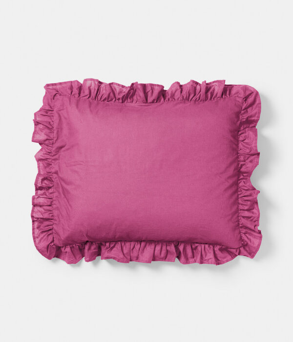 Frill pillow case Pitaya